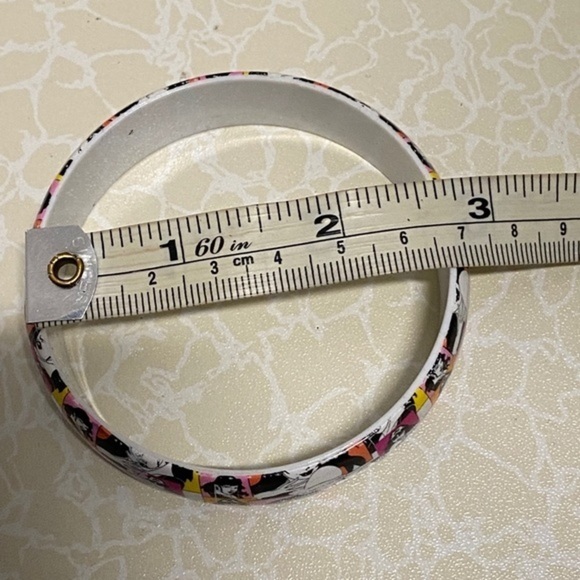Women's Fashion Bangle Bracelet White multicolor‎ - Picture 8 of 9